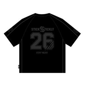tshirt "stay near" t9 black strip