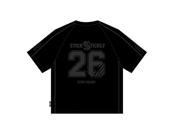 tshirt "stay near" t9 black strip